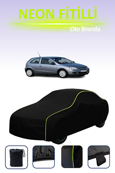 Cemku Cool أسود [أوبل كورسا 3 أبواب 2001 - 2006] مشمع سيارة متوافق مع النيون،...