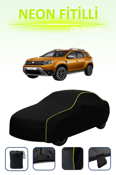 Cemku Cool أسود [رينو داستر] مشمع سيارة متوافق مع حبال النيون، مقاوم للماء وا...