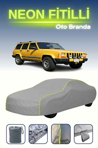 Cemku Shine رمادي [جيب شيروكي 1997 - 2001] مشمع سيارة متوافق مع حبال النيون، ...