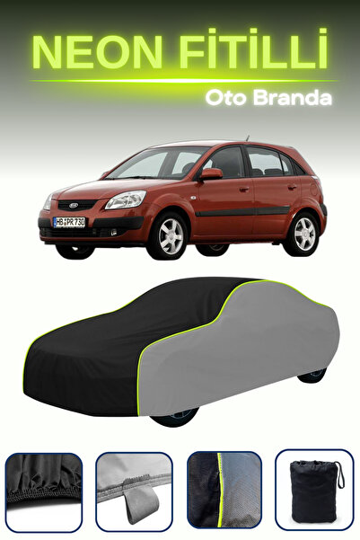 Cemku Shade رمادي-أسود-رمادي [كيا ريو هاتشباك] غطاء سيارة متوافق مع حبال الني...