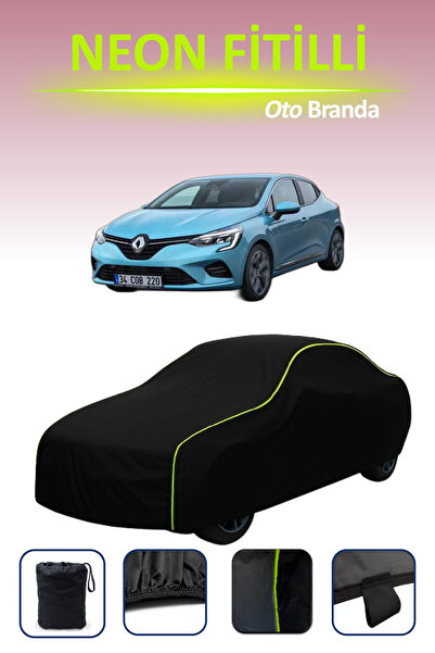 Cemku Cool أسود [رينو كليو 2019 - 2021] مشمع سيارة متوافق مع النيون، مقاوم لل...