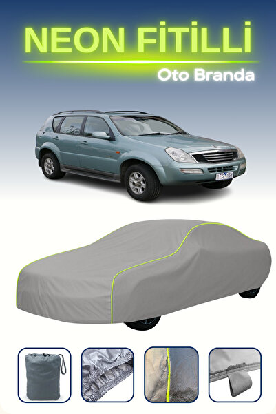 Cemku Shine رمادي [سانج يونج ريكستون 2001 - 2006] مشمع سيارة متوافق مع حبال ا...