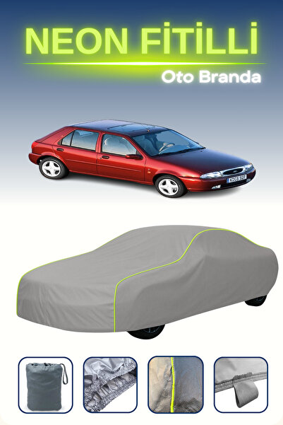 Cemku Shine رمادي [Ford Fiesta 5 Door 1995 - 1999] مشمع سيارة متوافق مع حبال ...