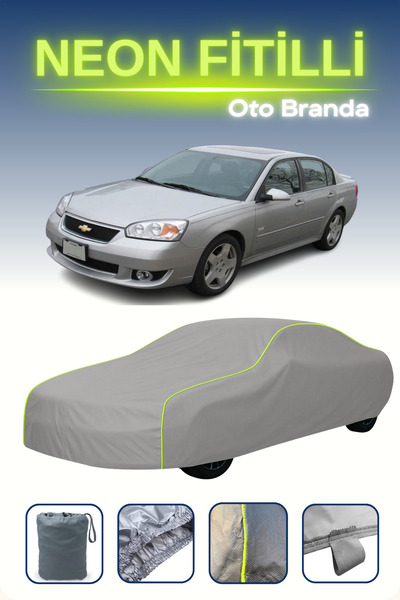 Cemku Shine رمادي [شيفروليه ماليبو 6] مشمع سيارة متوافق مع حبال النيون، مقاوم...