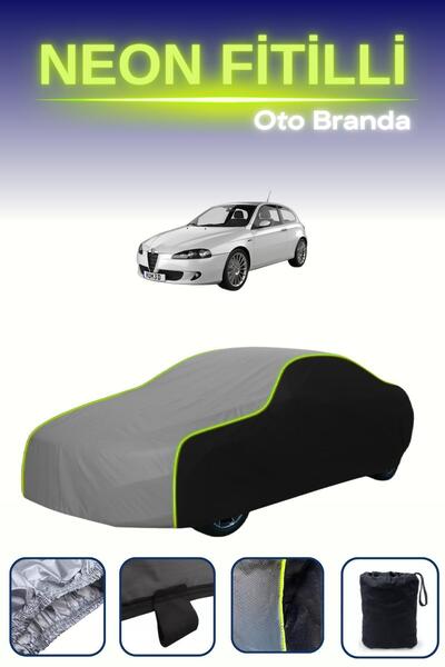 Cemku Fast أسود-رمادي-أسود [ألفا روميو 147 (3 أبواب) 2005 - 2009] مشمع سيارة ...