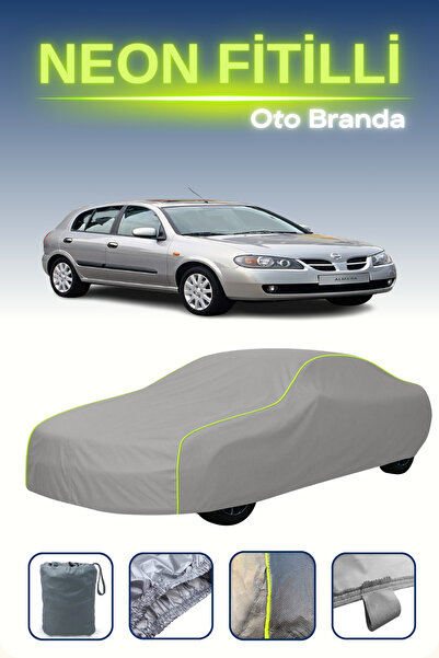 Cemku Shine رمادي [نيسان ألميرا 1 هاتشباك] مشمع سيارة متوافق مع النيون، مقاوم...