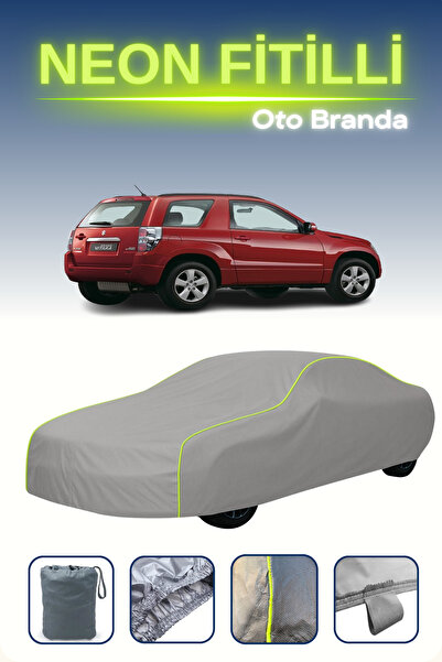 Cemku Shine رمادي [سوزوكي جراند فيتارا 3 أبواب 2008 - 2021] مشمع سيارة بحبل ن...