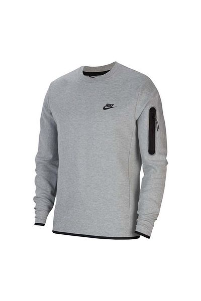 Nike M Nsw Tch Flc Crw Ανδρικό γκρι μπλουζάκι - Cu4505-063