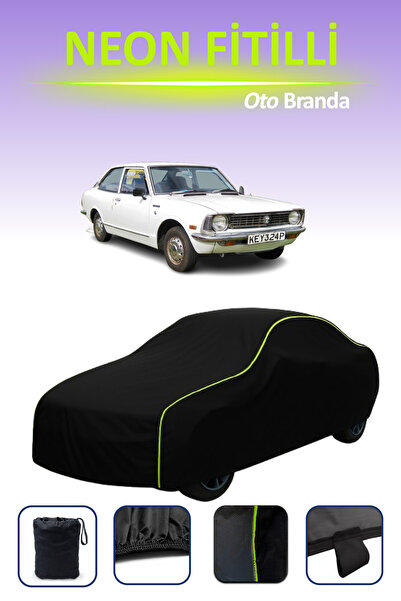 Cemku Cool أسود [تويوتا كورولا 2 كوبيه] مشمع سيارة متوافق مع حبال النيون، مقا...