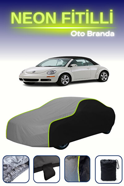 Cemku Fast أسود-رمادي-أسود [فولكس فاجن بيتل كابريو 2005 - 2010] مشمع سيارة مت...