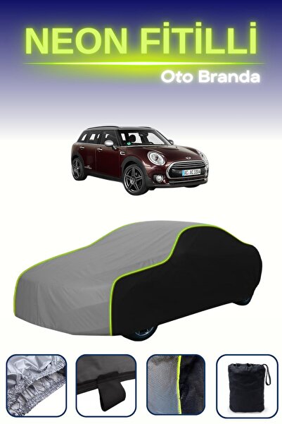 Cemku Fast أسود-رمادي-أسود [ميني كوبر كلوبمان] غطاء سيارة متوافق مع حبال الني...