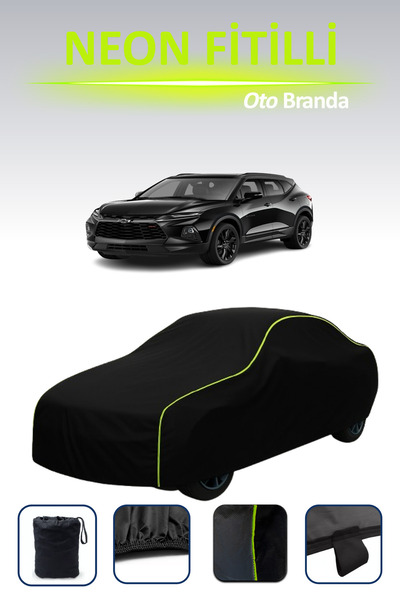 Cemku Cool أسود [شيفروليه بليزر] مشمع سيارة متوافق مع حبال النيون، مقاوم للماء والغبار