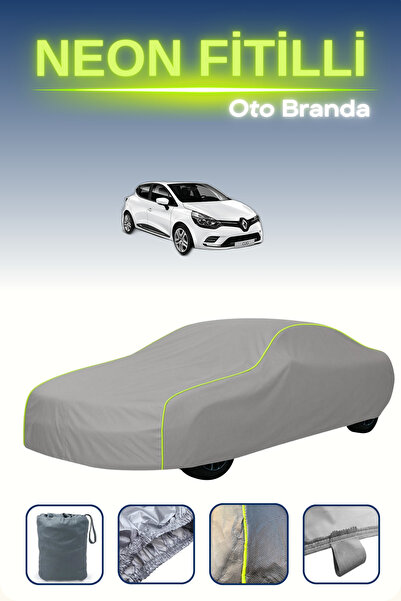 Cemku Shine رمادي [رينو كليو 4 جراندتور] مشمع سيارة متوافق مع حبال النيون، مق...