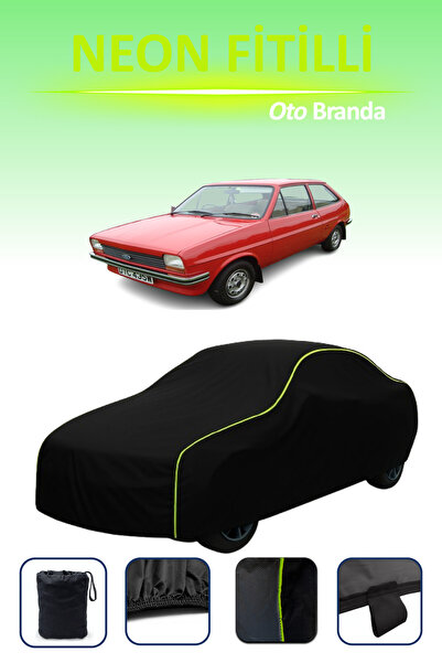 Cemku Cool أسود [Ford Fiesta 1] مشمع سيارة متوافق مع حبال النيون، مقاوم للماء...