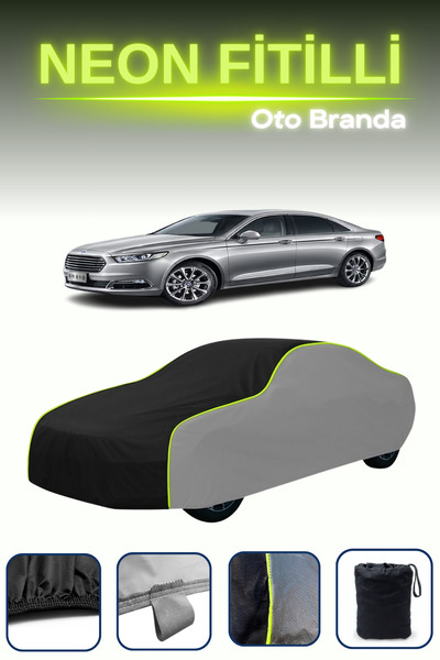 Cemku Shade رمادي-أسود-رمادي [فورد توروس 7] قماش مشمع مناسب لسيارة نيون مجهز ...