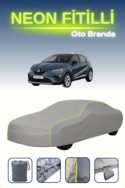 Cemku Shine رمادي [رينو كابتور 2017 - 2019] مشمع سيارة متوافق مع حبال النيون،...