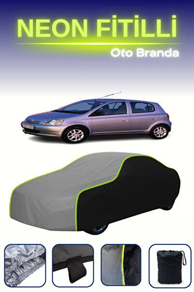 Cemku Fast أسود-رمادي-أسود [تويوتا ياريس 5 أبواب 1999 - 2003] مشمع سيارة متوا...