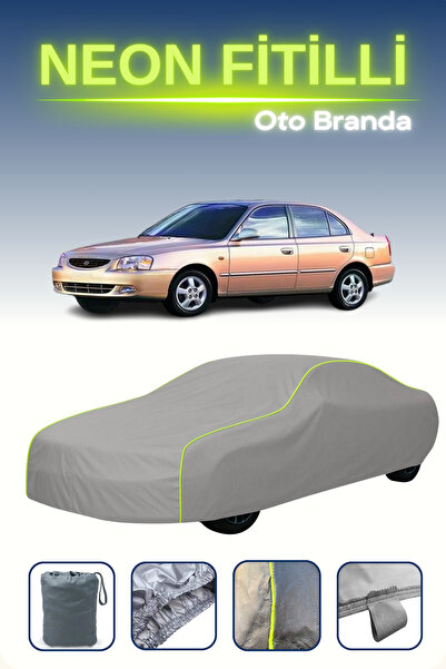 Cemku Shine رمادي [Hyundai Accent 4 أبواب 1999 - 2003] مشمع سيارة متوافق مع ح...
