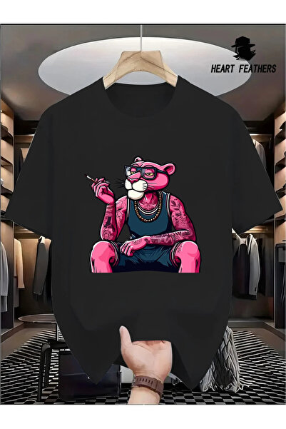 İnazuma Outdoors تيشيرت أسود بأكمام قصيرة ورقبة دائرية من القطن مطبوع، بقصة و...