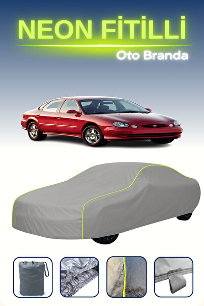 Cemku Shine Gray [Ford Taurus 2] Compatible Neon Corded Car Tarpaulin, Water ...