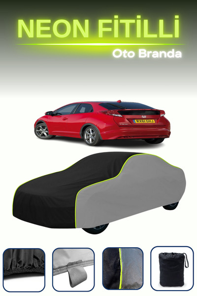 Cemku Shade رمادي-أسود-رمادي [هوندا سيفيك 5 أبواب 2012 - 2015] مشمع سيارة متو...