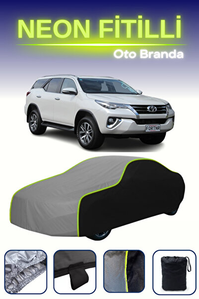 Cemku Fast أسود-رمادي-أسود [تويوتا فورتشنر 2] مشمع سيارة متوافق مع حبال النيو...