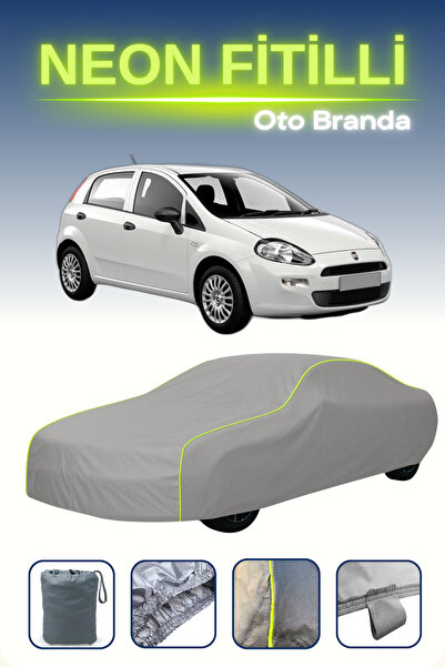 Cemku Shine رمادي [فيات غراندي بونتو] متوافق مع القماش النيون المضلع للسيارة،...