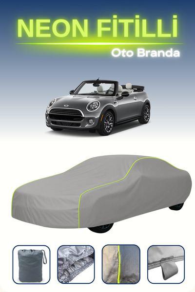 Cemku Shine رمادي [ميني كوبر كونفيرتبل 2018 - 2021] مشمع سيارة متوافق مع حبال...