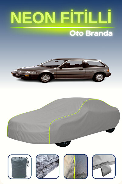 Cemku Shine رمادي [هوندا سيفيك 4] مشمع سيارة متوافق مع حبال النيون، مقاوم للم...