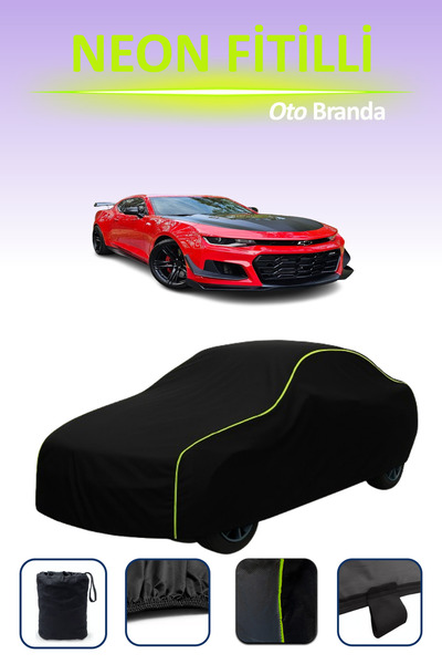 Cemku Cool أسود [شيفروليه كامارو Zl1 2016 - 2018] مشمع سيارة متوافق مع النيون...