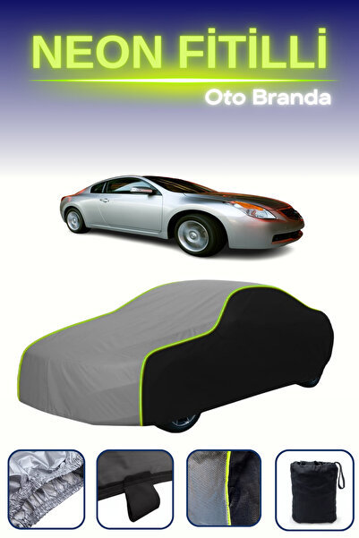 Cemku Fast أسود-رمادي-أسود [نيسان ألتيما 4 كوبيه] غطاء سيارة متوافق مع حبال ا...