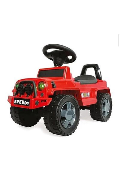 rexa Manual Push Ride-On Car, Backrest Support, Interactive Music & Lights