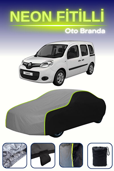 Cemku Fast أسود-رمادي-أسود [رينو كانجو 2008 - 2021] مشمع سيارة متوافق مع حبال...