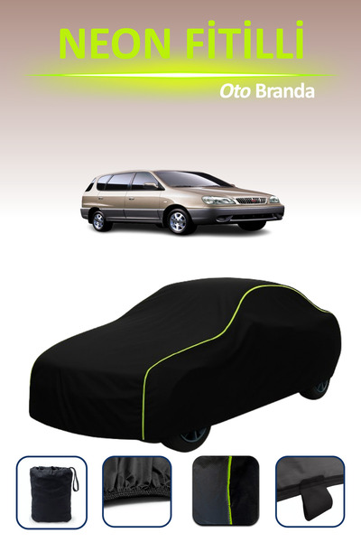 Cemku Cool أسود [كيا كارينز 2000 - 2002] مشمع سيارة متوافق مع حبال النيون، مق...