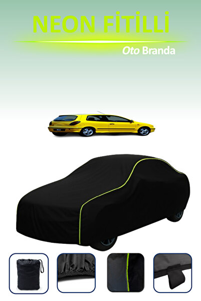 Cemku Cool أسود [فيات برافا 1995 - 2001] مشمع سيارة متوافق مع النيون، مقاوم ل...