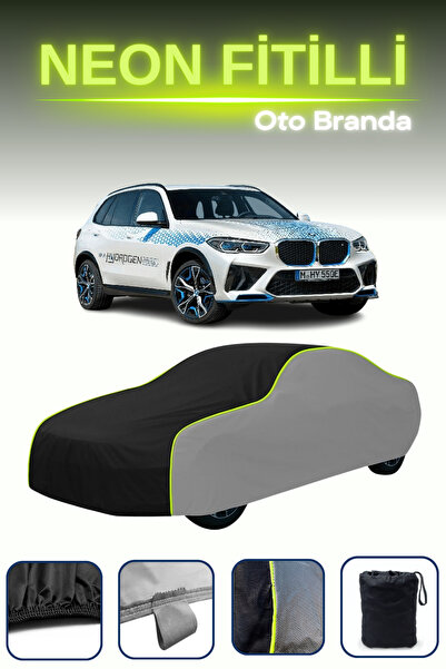 Cemku Shade رمادي-أسود-رمادي [BMW iX5 Hydrogen] مشمع سيارة متوافق مع حبل نيون...