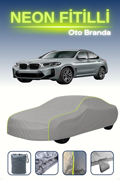 Cemku Shine رمادي [BMW X4 M] مشمع سيارة متوافق مع حبال النيون، مقاوم للماء وا...