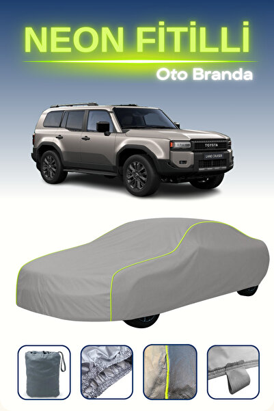 Cemku Shine رمادي [تويوتا لاند كروزر برادو] مشمع سيارة متوافق مع حبال النيون،...