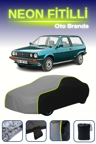 Cemku Fast أسود-رمادي-أسود [فولكس فاجن بولو 3 أبواب 1990 - 1994] مشمع سيارة م...