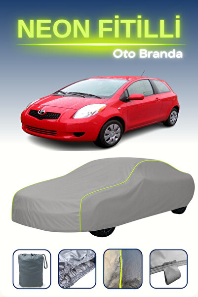 Cemku Shine رمادي [تويوتا ياريس 3 أبواب 2008 - 2011] مشمع سيارة متوافق مع حبا...