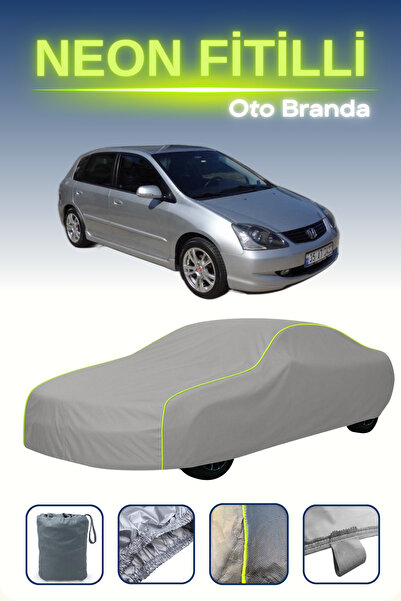 Cemku Shine رمادي [هوندا سيفيك 1 هاتشباك] مشمع سيارة متوافق مع النيون، مقاوم ...