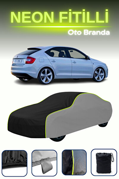 Cemku Shade رمادي-أسود-رمادي [سكودا رابيد سبيسباك 2013 - 2021] مشمع سيارة متو...