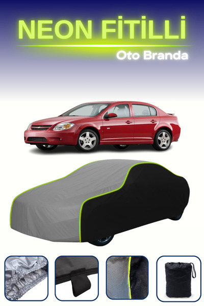 Cemku Fast أسود-رمادي-أسود [شيفروليه كوبالت سيدان 2008 - 2010] مشمع سيارة متو...