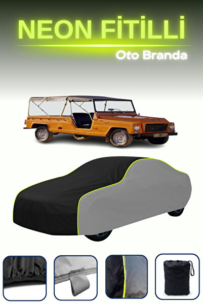 Cemku Shade قماش مشمع سيارة رمادي-أسود-رمادي [رينو روديو 4] متوافق مع قماش ال...