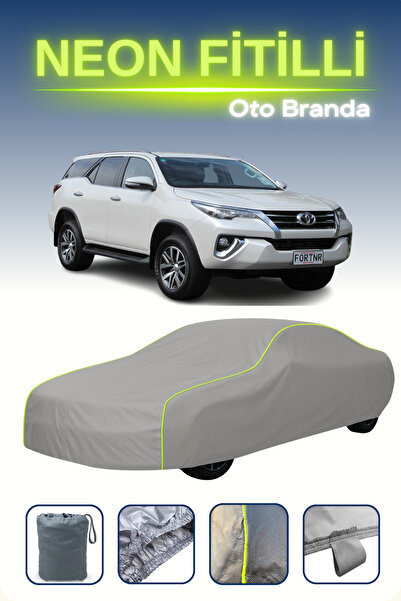 Cemku Shine رمادي [تويوتا فورتشنر 2015 - 2021] مشمع سيارة متوافق مع حبال الني...