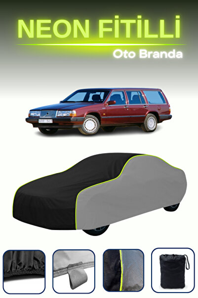 Cemku Shade رمادي-أسود-رمادي [Volvo 760 Estate 1985 - 1990] غطاء سيارة متوافق...