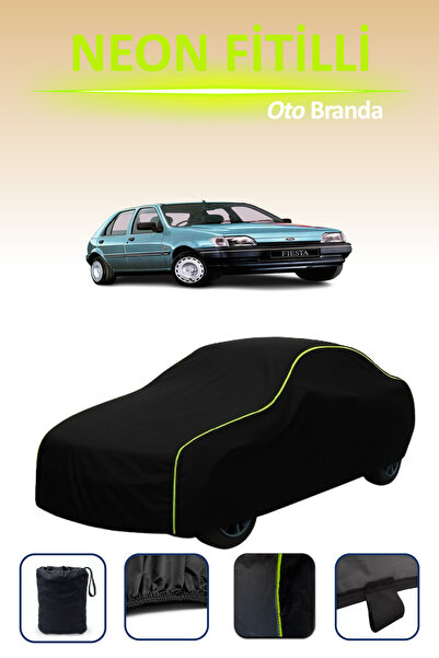 Cemku Cool أسود [Ford Fiesta 5 Door 1989 - 1995] مشمع سيارة متوافق مع حبال ال...