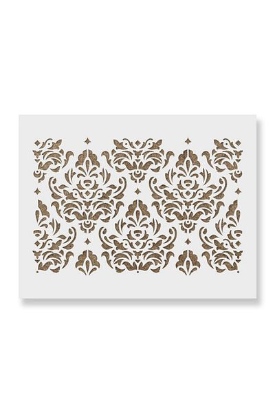 OEM Sablon Perete Vopsire, Tencuiala 900x600x0.7mm Damasc Refolosibil, Model Mxsp7075