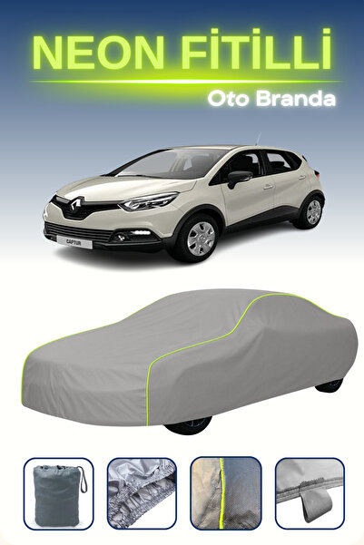 Cemku Shine رمادي [رينو كابتور 2013 - 2017] مشمع سيارة متوافق مع حبال النيون،...