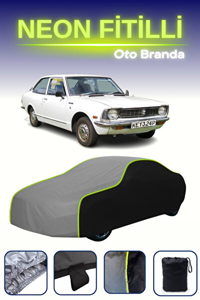 Cemku Fast أسود-رمادي-أسود [تويوتا كورولا 2 سيدان ببابين] مشمع سيارة متوافق م...